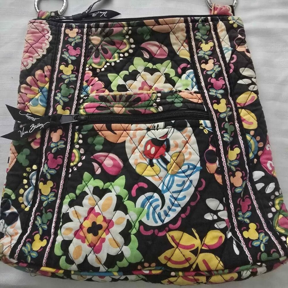 Disney Parks Vera Bradley Medium Crossbody Purse Midnight Mickey